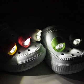  8c04  1 2PC Đèn đánh giày chống nước cắm trại ngoài trời Crocs Ch dành cho người lớn Trang trí giày cho trẻ em Jibbitz Đèn pha cho phụ kiện Crocs Quà Giáng Sinh cho trẻ em  8C  
