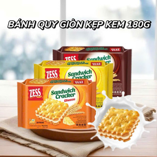 Bánh quy giòn kẹp kem 180g Zess hương chanh, phô mai, socola  Mai Anh Nhựa