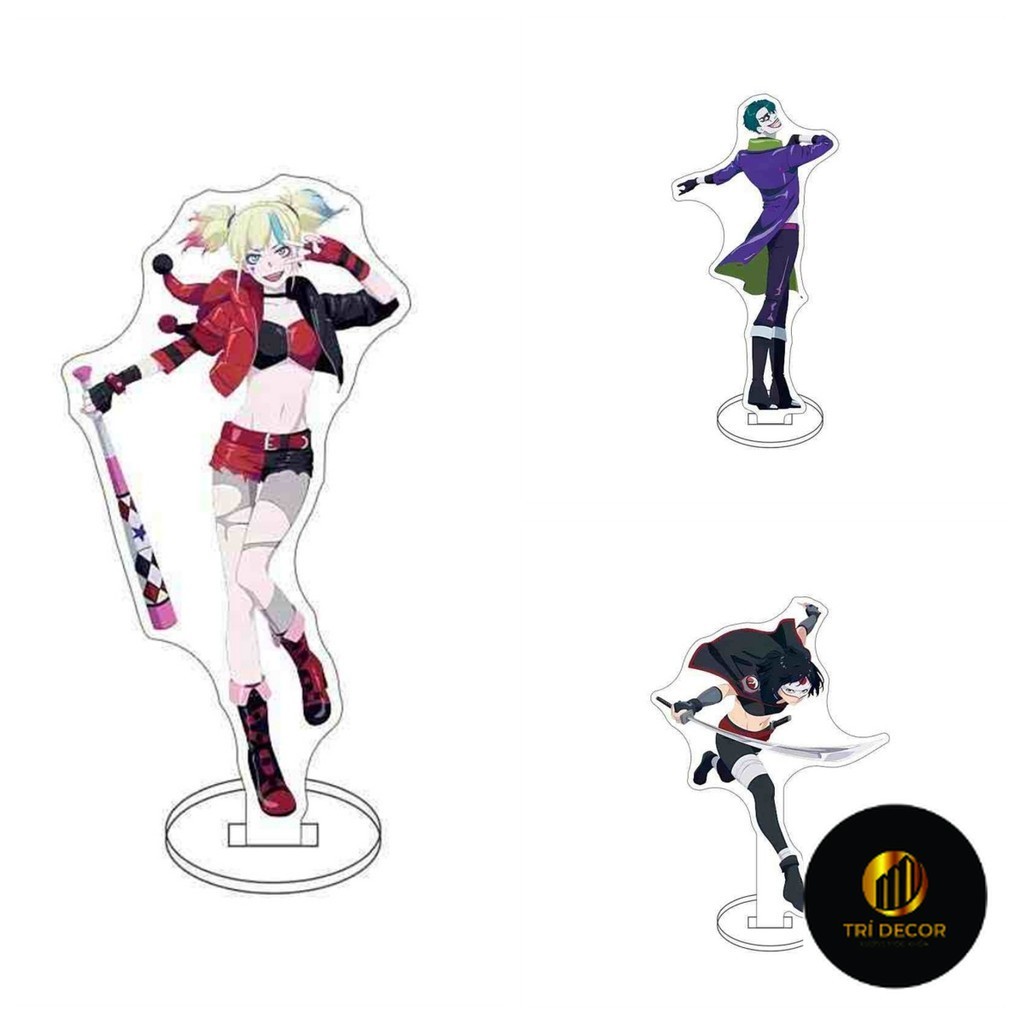 Móc Khoá, Mô Hình Standee Anime Suicide Squad Isekai Trang Trí Bàn Học
