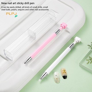 Plpj Móng Tay Nghệ Thuật Sáp Bút Xoay Rõ Ràng Đẩy Kim Cương Giả Bút Chì Xoắn Ốc Picker Dotg Đá Quý MỚI
