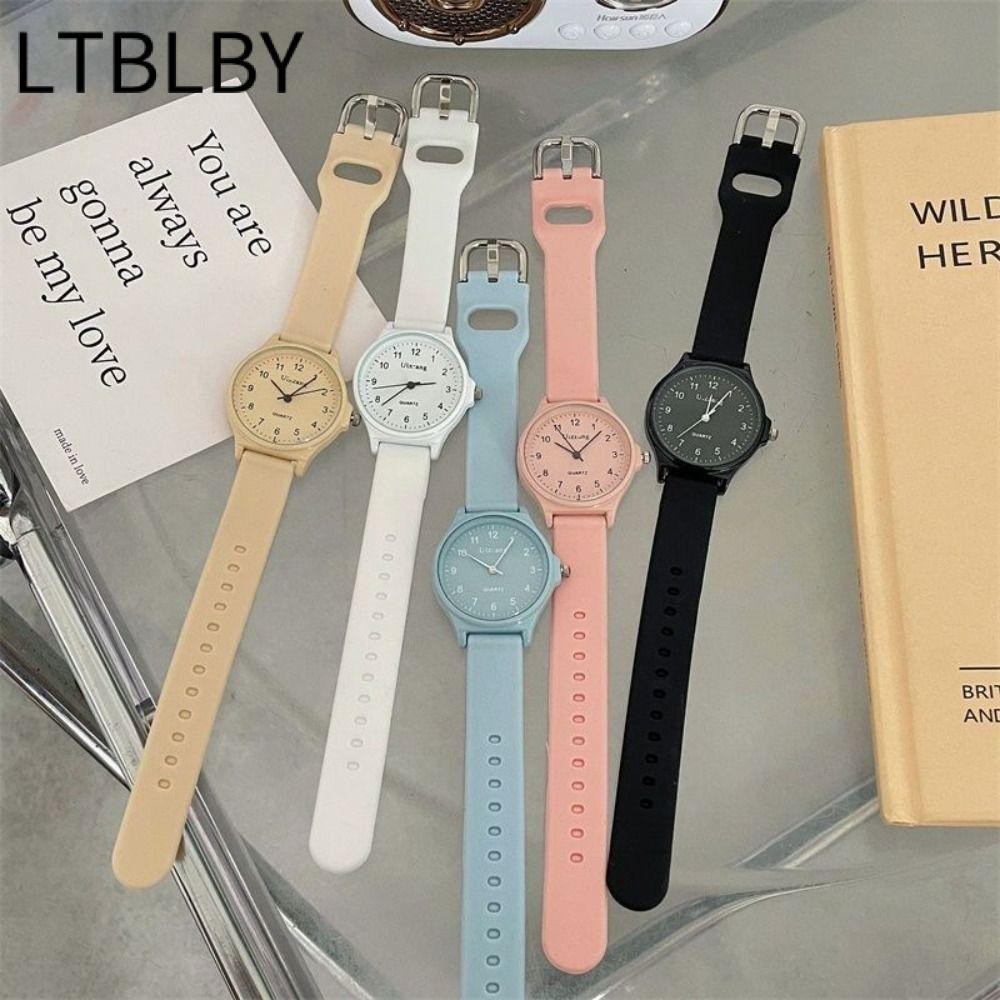 Đồng hồ đeo tay LTBLBY, Đồng hồ thạch anh sinh viên dây đeo silicon, Đồng hồ thạch anh có thể điều chỉnh thông thường nhiều màu