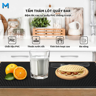  Thảm bar pha chế Thảm Lót Cao Su Quầy Bar Thảm bar cao su chống trượt cao cấp  Rubber Bar Mat  