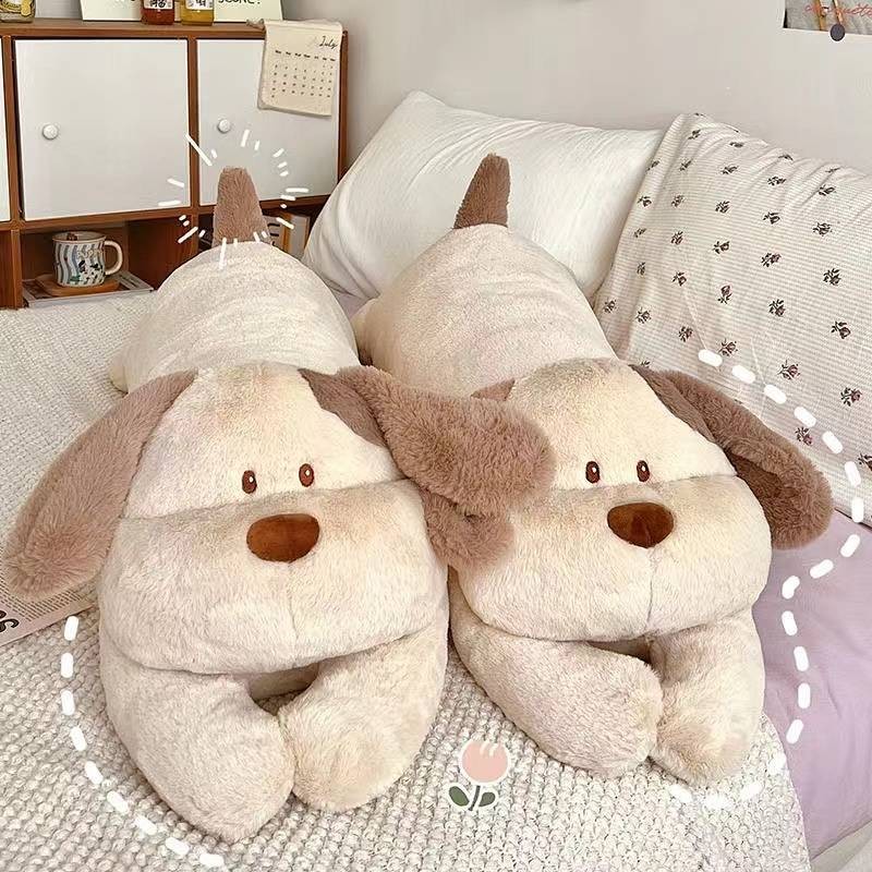 Long Dog Throw Pillow Bed Sofa Living Room Big Cushion Girls' Side Sleeping Leg-Supporting Artifact Plush Toy Gift 2orL