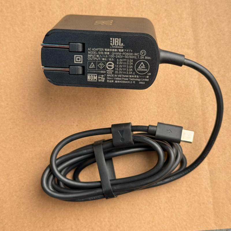 Adapter Type-C J.BL(Mỹ)60W GHWM-PD60W-WC 5V/9V/12V/15V/20V 3A 60W