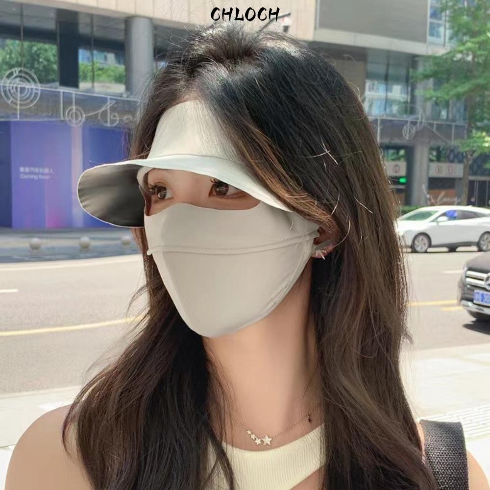 Mũ chống nắng CHLOCH, Tấm che nắng UPF50 + Kem chống nắng, Chống tia cực tím Full Face Summer Ice Si
