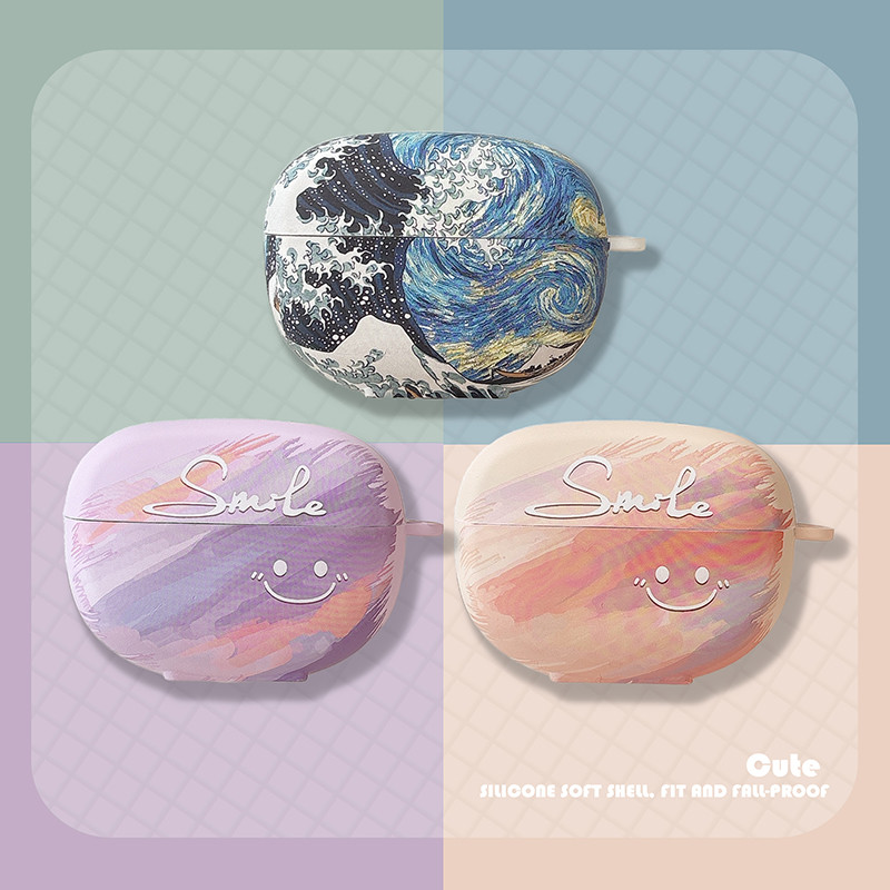 Ốp Cười Cho Redmi Buds 6 Pro Vỏ Bảo Vệ Cho Red Mi Buds6 Pro Vỏ Lá Chắn Cho Redmi Buds6Pro Van Gogh B