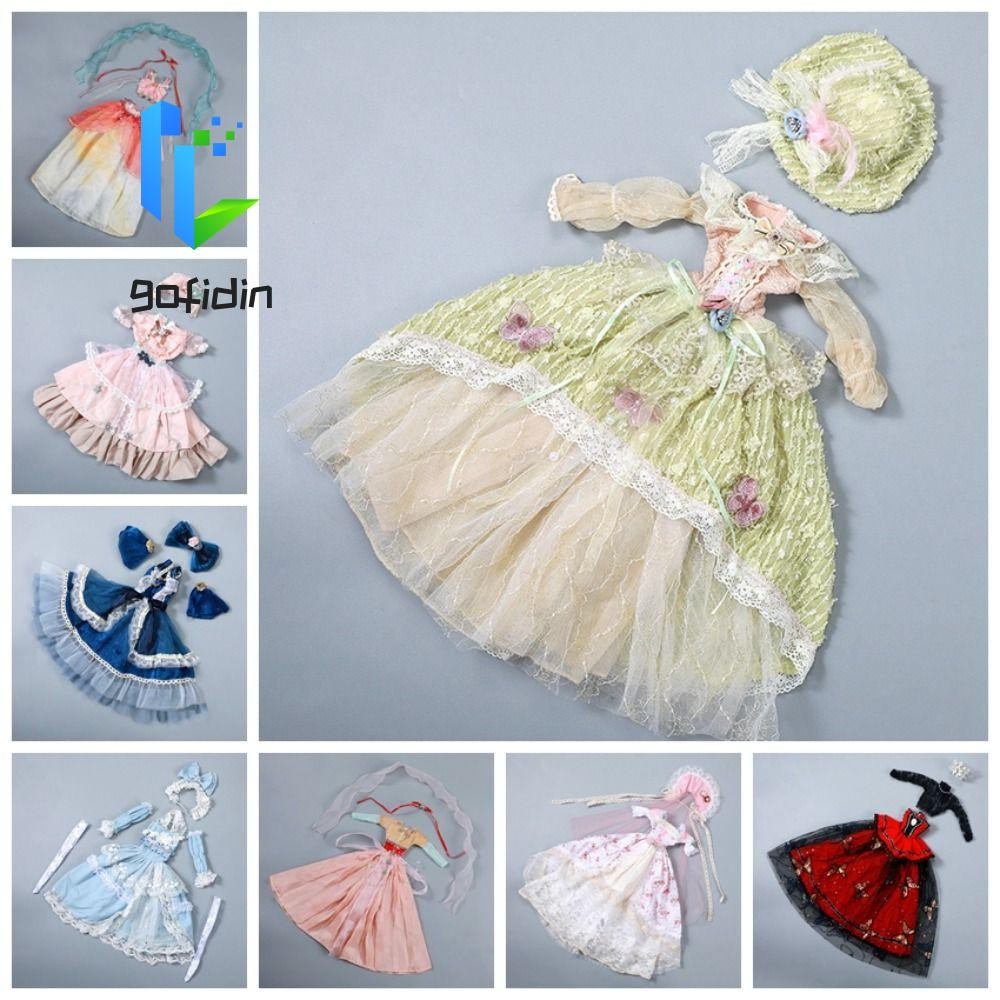 GOFIDIN 1 / 3 Quần áo búp bê BJD, Váy treo công chúa 60cm đẹp tinh tế, Phụ kiện búp bê Cổ điển Gothi