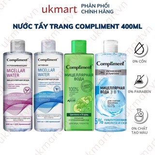 Nước Tẩy Trang Compliment 400ml Dành Cho Mọi Làn Da, Da Dầu Mụn, Nhạy Cảm, Da Bị Kích Ứng