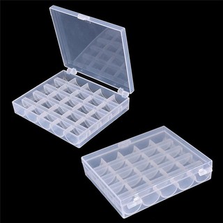 Bighsm 25 Ống Trống Bobbins Máy May Bobbin Case Sắp Xếp Lưu Trữ Hộp Nhựa SKK