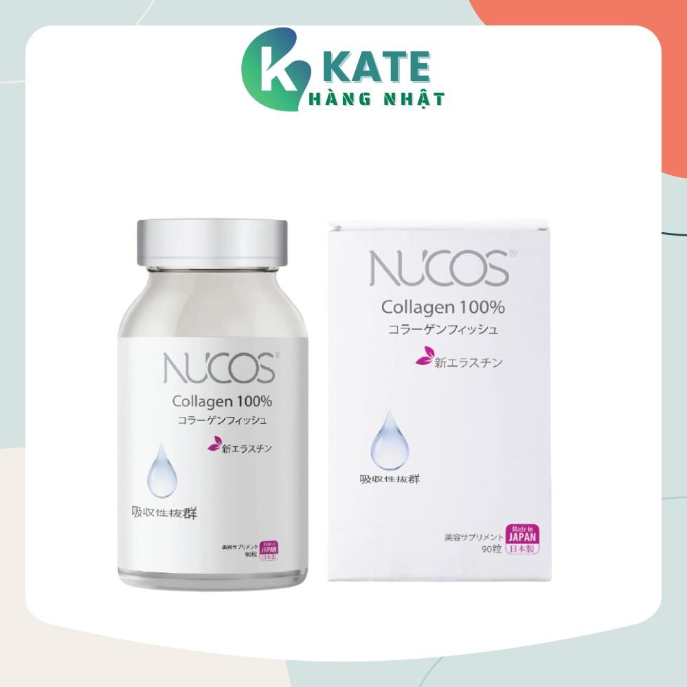 Viên uống collagen chống lão hóa cấp ẩm Nucos Collagen 100% 90 viên [nhập khẩu chính hãng]