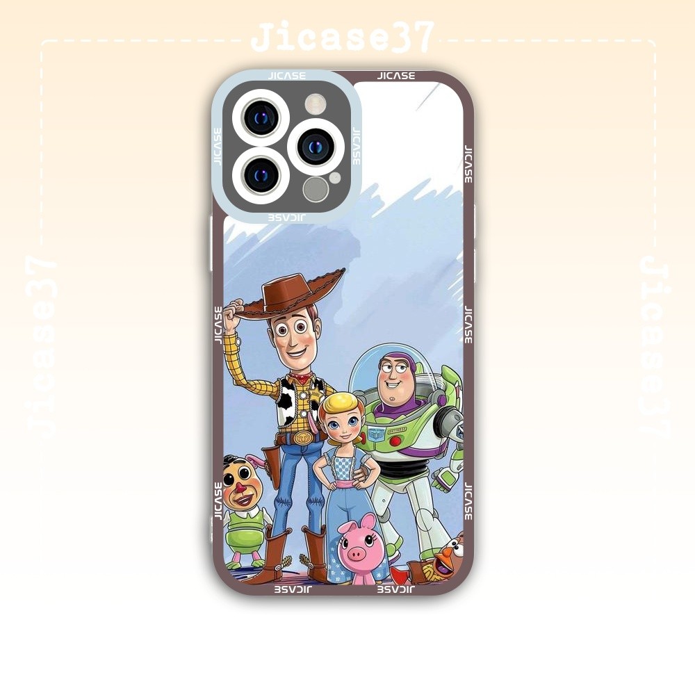 Ốp lưng iPhone Cạnh Vuông Samsung Xiaomi Oppo Hoạt hình Toy Story Câu chuyện đồ chơi nhân vật Woody 