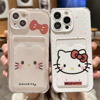 Ốp Lưng Cho Redmi 13C 12C 10C 9C 9A 9T A1 A2 Plus 10 Note 13 Pro 5G 12 11 10 9 8 Pro 11S 12S 8T 9S Hello Kitty Ví Đựng Thẻ Ảnh Vỏ Điện Thoại Sanrio Dễ Thương