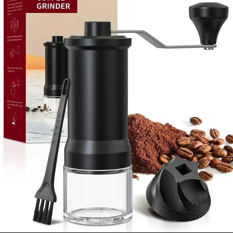 Máy xay cà phê thủ công có bình thủy tinh Phụ kiện Hạt cà phê gốm Máy xay tay