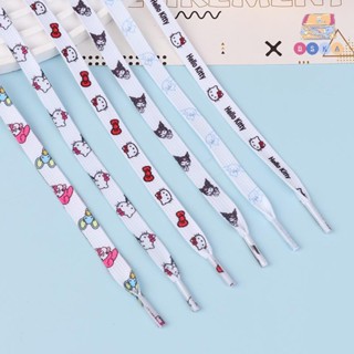   BSKA 2 Dây Giày Sanrio Hoạt Hình Quế Kuromi Hello Kitty Thời Trang Đế Bằng Dây Giày Phụ Kiện Dây Giày 120cm Bé Gái Quà Tặng VN 
