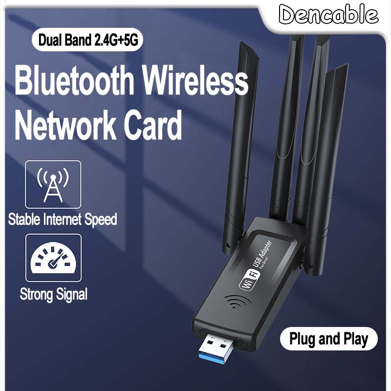 WiFi 6 AX900M Băng tần kép 2.4G + 5G Thẻ mạng không dây Bluetooth 5.4 Bộ chuyển đổi mạng không dây U