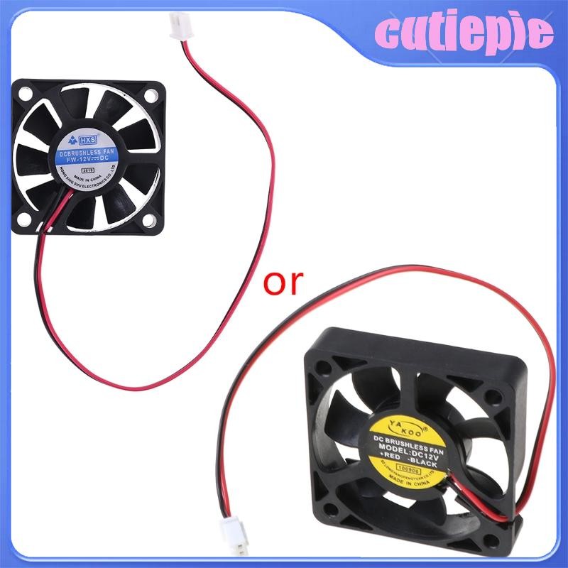 DC 12V 2-Pin 50x50x10mm PC Computer CPU System Brushless Cooling Fan 5010