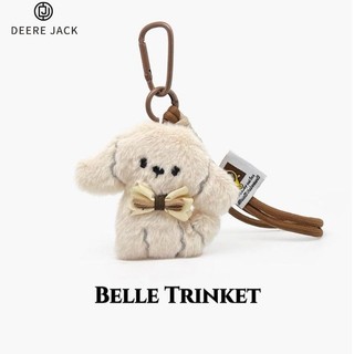 DEEERE JACK Dễ Thương Bichon Puppy Sang Trọng Túi Đồ Chơi Gói Mặt Dây Chuyền