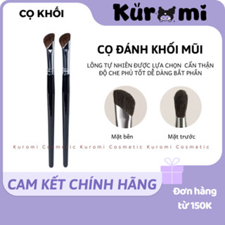 Cọ quạt đánh khối và bắt sáng mũi chuyên nghiệp, Cọ Khối Cọ Xéo Đánh Khối Mũi Đầu Vát Dẹt Lông Mềm Mại Dễ Dàng Sử Dụng