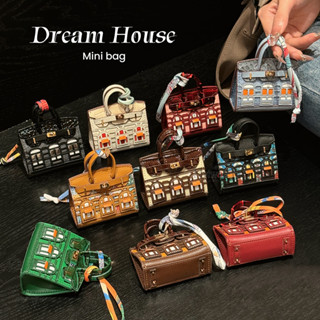 Vỏ Da Hình Ngôi Nhà Cho Apple AirPods 1 2 3rd 4rd Pro2 Sáng Tạo Thiết Kế Mini Dây Móc Treo Thay Thế Tai Nghe Đa Năng Túi Bảo Quản Chống Rơi