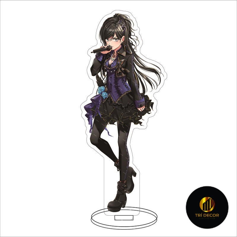 Móc Khoá, Mô Hình Standee Anime D4DJ Rinku Aimoto Trang Trí Bàn Học