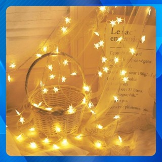 Đèn LED Trang Trí Hình Ngôi Sao Cho Lễ Tết, Giáng Sinh ,Dây đèn sao trang trí nhà cửa 3m/6m đủ