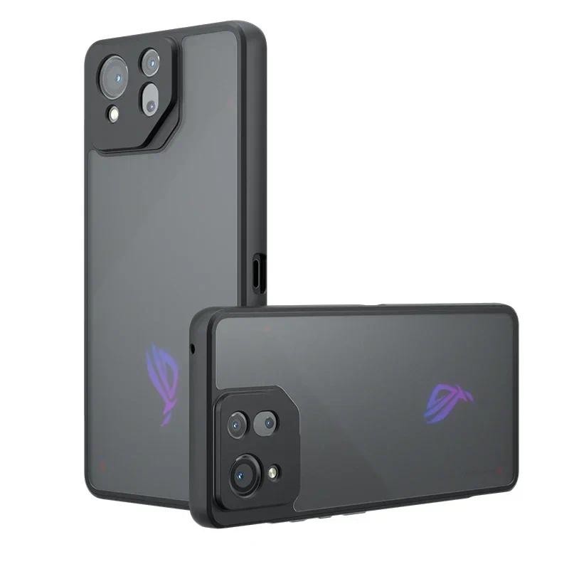 Ốp Lưng Cho ASUS Rog Phone 9 Pro Đen PC + TPU Trong Suốt Chống Sốc Cho ASUS Rog Phone 9 Pro Phone8 V