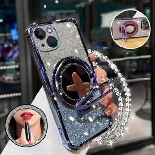 Ốp Lưng Cho tecno spark go 1 2025 Vỏ Điện Thoại 3D Trang Điểm Gương Giá Đỡ Vòng Tay Mới Vỏ Điện Thoại