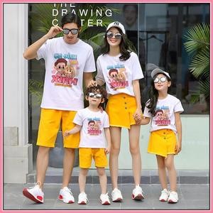 Áo thun gia đình vải cotton thoáng mát 7230