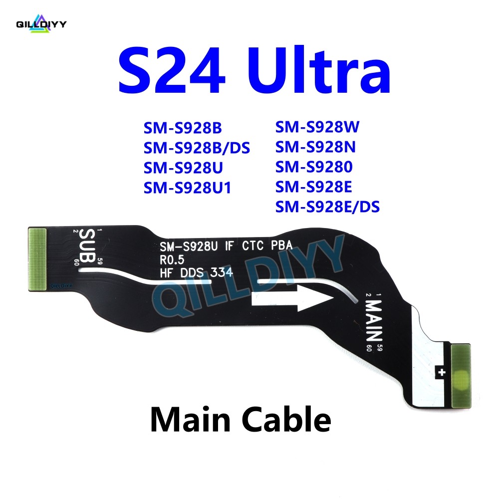 1 Chiếc Dành Cho Samsung Galaxy S24 Ultra S928B S928U S928N S928E S928 Chính Cáp Ban FPC Bo Mạch Chủ