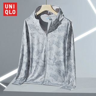 Quần áo chống nắng ngụy trang mùa hè UNIQLO dành cho nam và nữ UPF50 + Quần áo thể thao ngoài trời nhẹ và thoáng khí cho cặp đôi
