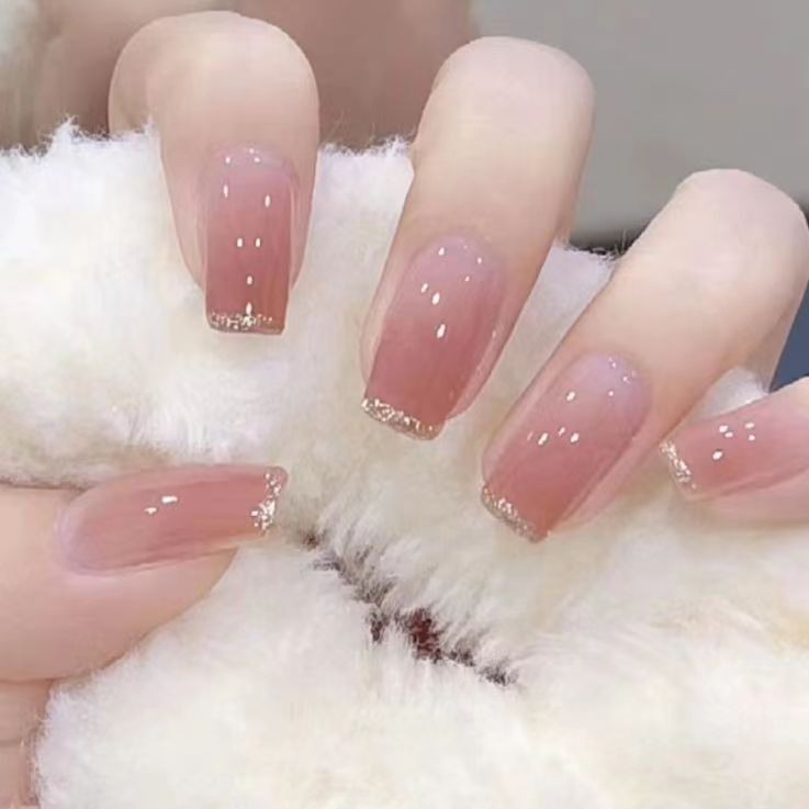 Ảnh 8 của Móng tay giả BEABIAI Nail box kèm keo gắn, dáng ngắn, dài, thiết kế trơn, đính đá sang trọng