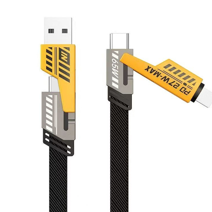 dây sạc siêu nhanh  4 trong 1 chống gẫy siêu bền tốc độ sạc siêu nhanh bảo hành 12 tháng | BigBuy360 - bigbuy360.vn