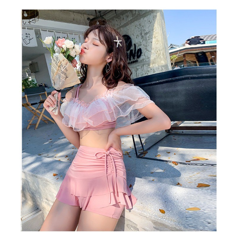 Đồ Bơi Nữ Gợi Cảm Cô Gái Ngọt Ngào Bikini Hai Mảnh Đồ Bơi Kỳ Nghỉ Du Lịch Phong Cách Hàn Quốc Chia Váy Đi Biển Bikini Bộ | BigBuy360 - bigbuy360.vn