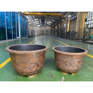 kimcuongshop2023 Chậu nhựa giả đồng A600 hàng dày KHÔNG LỖ