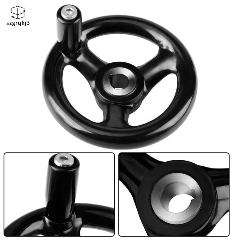 Bánh xe tay tròn Đường kính 0,47x4 inch cho máy phay Drillpress Quay