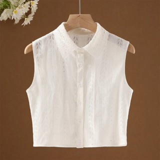 Phiên Bản Hàn Quốc Cổ Giả Nữ Phù Hợp Với Cổ Giả Nước-Soluable Ren Áo Sơ Mi Cổ Áo Len Trang Trí Giả