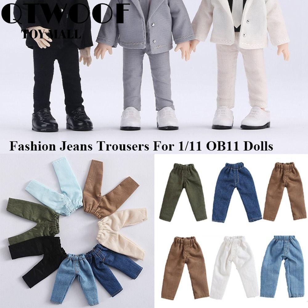 QTWOOF   Quần Jean Dài Chất Lượng Cao Cho Búp Bê OB11 / Obitsu11Dolls / 1 / 12Bjd 1 / 12