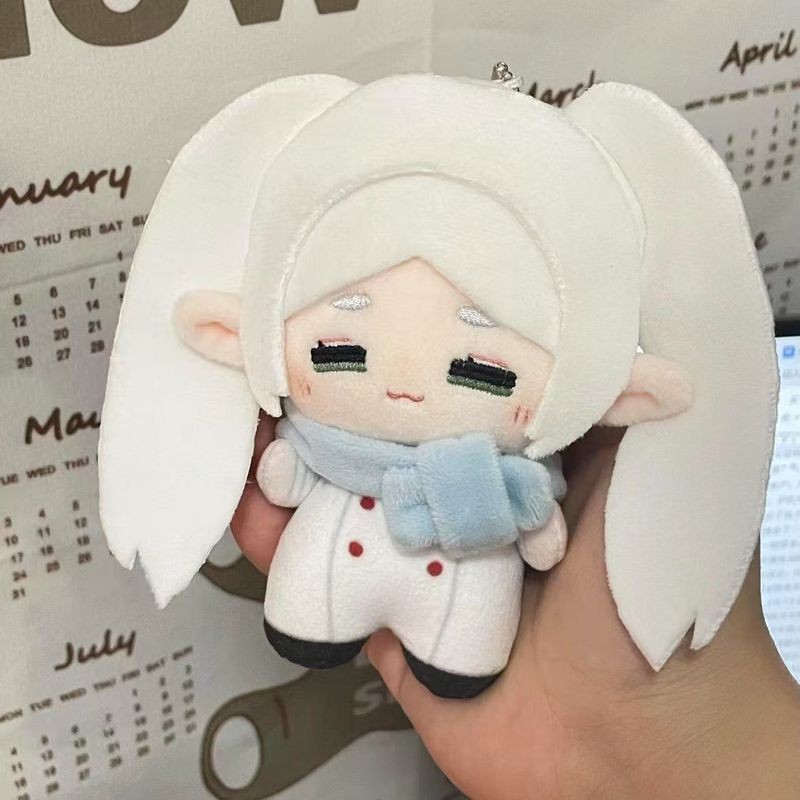 Móc khóa búp bê Frieren 10cm – Gấu bông mềm mại trang trí túi xách, quà tặng cho fan anime