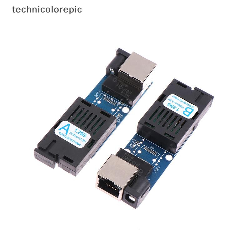 Technicolorepic Mini Gigabit Fiber Media Converter 1000Mbps Chế độ đơn 3-5Km UPC / APC SC-Port A / B
