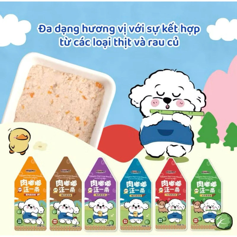 [ 70gr ] Pate sốt kem cho chó DoggyMan
