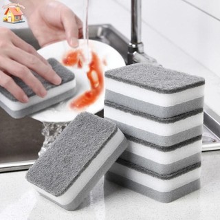 1 / 3 / 5 Chiếc Đĩa Hữu Ích Bát Chảo Nồi Rửa Bọt Biển - Miếng Bọt Biển Làm Sạch Hai Mặt