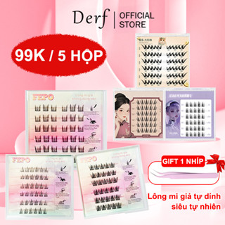 99k / 5 hộp 6 Hàng Tự Dính Lông Mi Giả Keo Miễn Phí Giả Phóng Đại Tự Nhiên 12 Mm Lông Mi Dưới