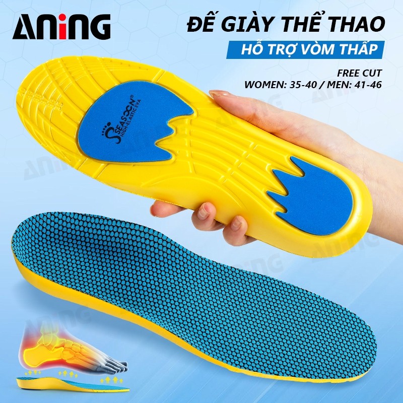 Đệm lót giày thể thao cao su non cao cấp Thoáng Khí Đàn hồi cao Chống mỏi chân Nam Nữ