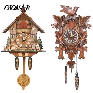 GIONAR Đồng hồ  Cuckoo Retro Gỗ Thủ công Nhà rừng Coo Coo