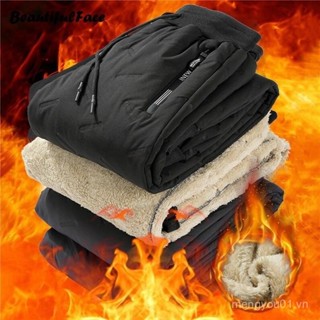 Quần Áo Nỉ Mùa Đông Mới quần nỉ lót lông cừu dày cho nam Quần giữ nhiệt quần thường ngày Quần nhung ấm áp chống gió chống nước yhz7