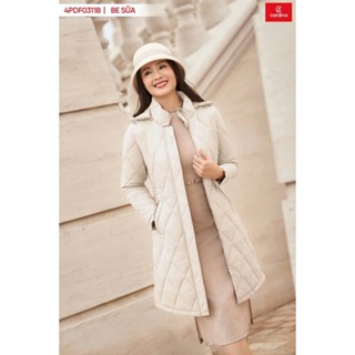  Áo phao nữ CARDINA dáng dài chần trám siêu nhẹ siêu ấm phối lé trẻ trung năng động 4PDF03 