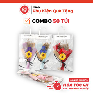 Combo 50 Túi Kiếng Đựng Hoa Trong Suốt - 7 kích thước đựng hoa tươi, hoa sáp, quà tặng