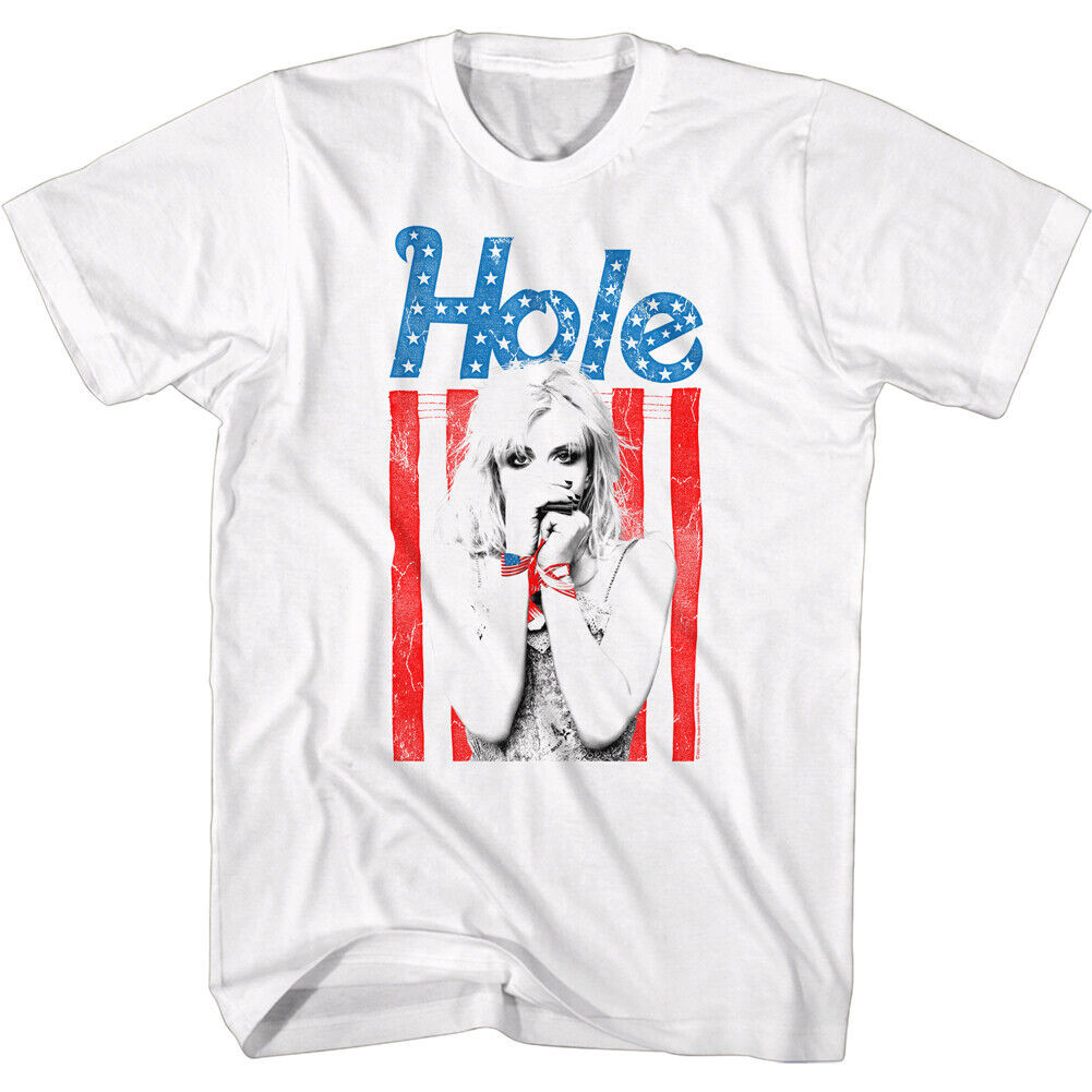 Hole Courtney Love Hát Áo Nam Grunge Ban Nhạc Rock Merch