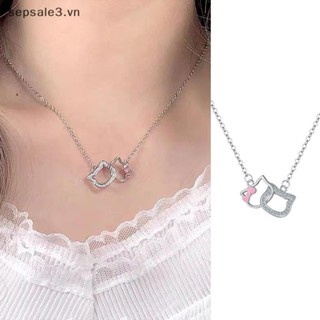 # Vn # Hoạt Hình Thời Trang Sanrio Hello Kitty Vòng Cổ Mặt Dây Chuyền Dành Cho Nữ Kawaii Vòng Đôi Xương Đòn Dây Xích Ch Trang Sức Quà Tặng Bạn Gái.