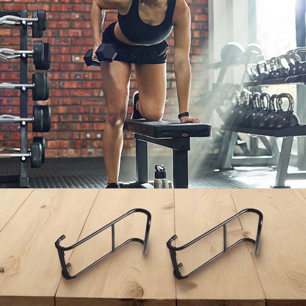 【Anna】Dumbbell Spotter Hooks for Barbells Hangers Heavy Duty Iron Attachments